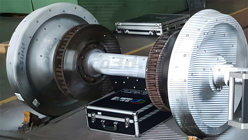 華朗三維掃描儀-動車車輪對實物圖