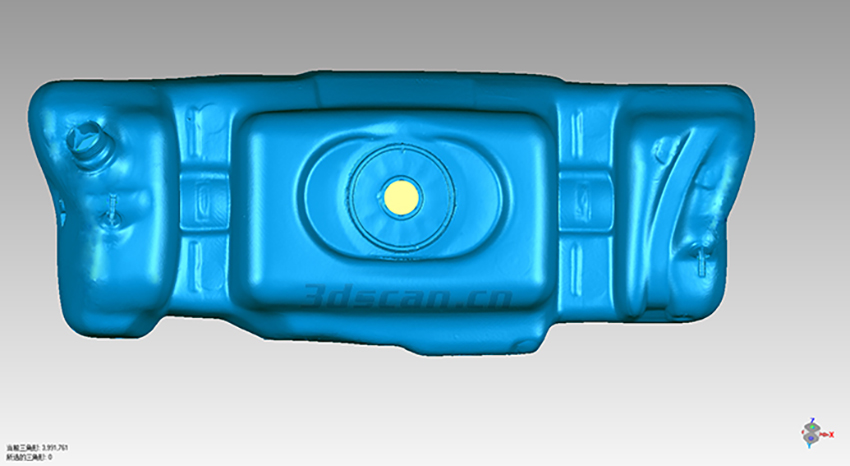 華朗三維掃描儀-奔馳汽車燃油箱STL數據圖