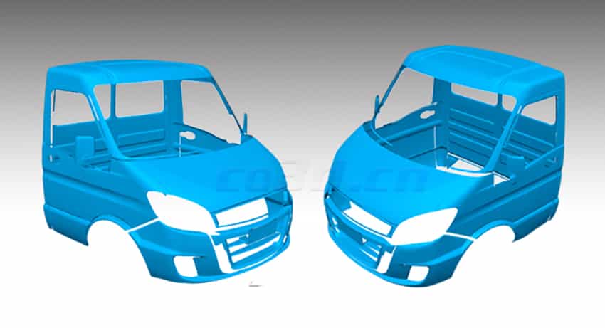 華朗三維掃描儀-依維柯車(chē)頭STL數(shù)據(jù)