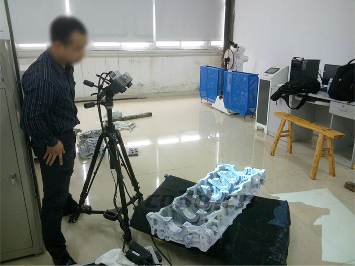 3D inspection of engine chassis 3D inspection of engine chassis