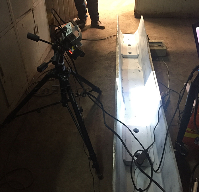 高鐵枕軌澆鑄鋼膜三維檢測