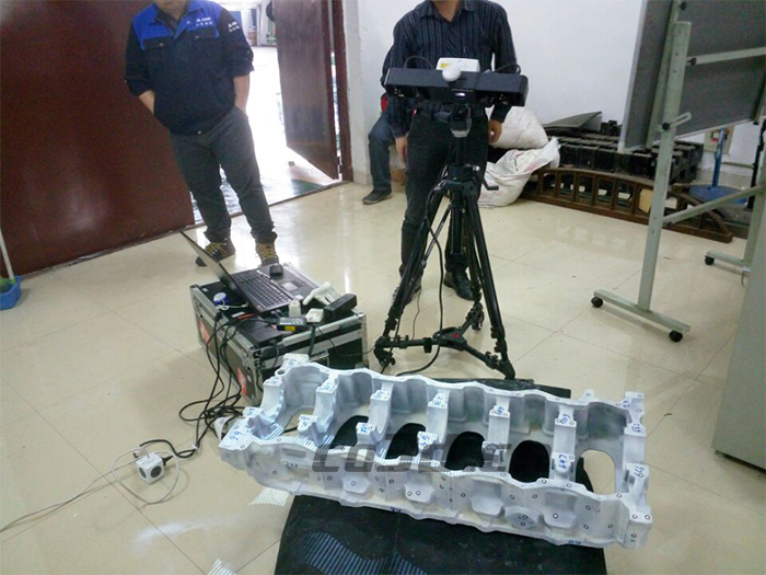 3D inspection of engine chassis 3D inspection of engine chassis