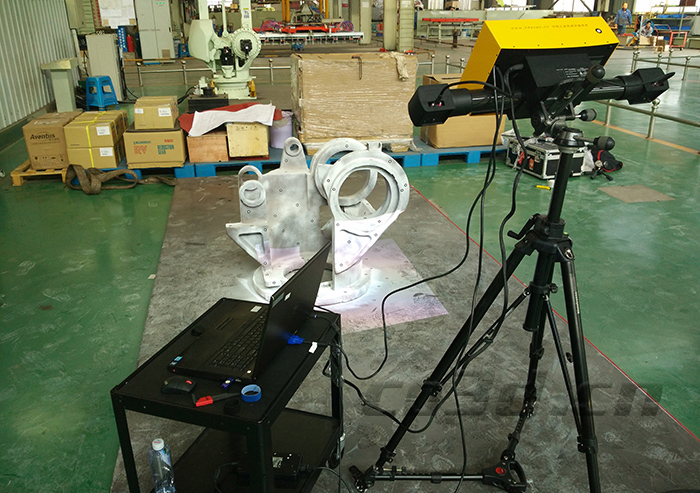 機器人機械臂底座三維掃描