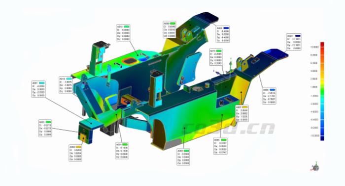 杭叉車(chē)身鑄件三維掃描