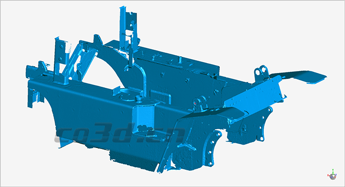 杭叉車(chē)身鑄件三維掃描