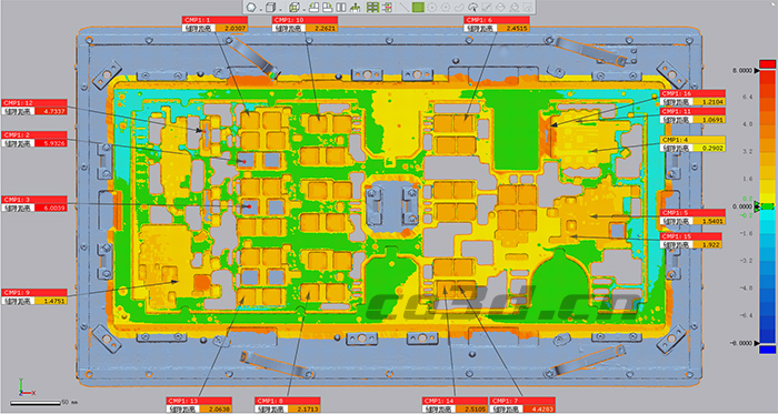 Three-dimensional inspection of circuit boards Three-dimensional inspection of circuit boards